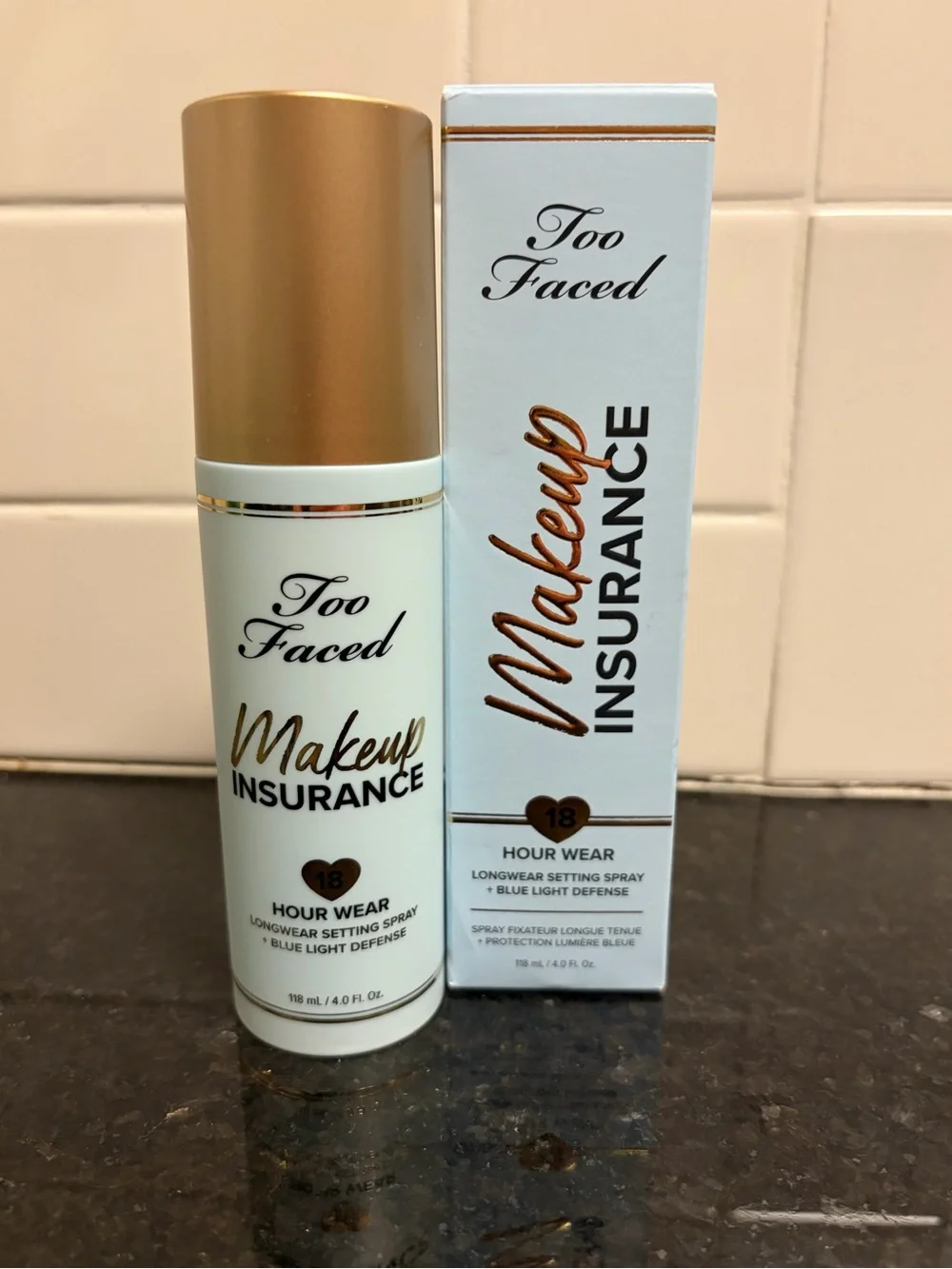 Too Faced - Makeup Insurance Longwear Setting Spray + Blue Light Defense - New